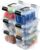 EOENVIVS Plastic Storage Bins with Lids 6 Packs, 7 Quart Storage Organizer Bins with Buckle-Up Latches and Handle, Stackable Storage Containers for Home Pantry Office Classroom Organization, Clear