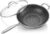 UVEN TRAOQQ 12.5 Inch Hybrid Stainless Steel Wok Pan