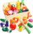 Wooden Play Food Set for Toddlers Toys Pretend Play Kitchen Accessories Veggies Cutting Set for Kids Gift for Boys Girls Montessori Educational Toys