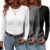 Siyaacg Womens Long Sleeve Shirts –3 Pcs