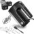 Lord Eagle 9-Speed Digital Hand Mixer Electric Handheld 500W, Black | DC Motor Kitchen Mixer for Cake Baking, Lightweight Egg Beaters with Stain-resistant & Waterproof Storage Bag & 6 Accessories
