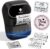 Phomemo M108 Bluetooth Label Maker Machine, 2 Inch Portable Thermal Printer | Sticker Printer Easy to Use for Small Business, School, Office, Black