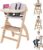 Abiie Beyond Junior Convertible Wooden High Chair with Removable Tray | 3-in-1 Adjustable Highc