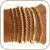 M MOOHAM 7PCS 14K Gold Plated Beaded Bracelet Stack
