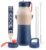 Coolflask 32 oz Water Bottle Insulated Slim Series Stainless Steel | Water Flask Triple-Wall Vacuum Copper with 3 Lids & Strap, Cold 48+h/Hot 24+h, Leakproof,BPA-Free, for Outdoor Gym & Hiking