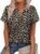 WIHOLL Short Sleeve V Neck T Shirts