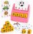 Educational Toys for Kids，Matching Letter Game for Kids Ages 3 4 5 6 7,Learning Toys Spelling Game for Kids 3-7,Birthday Gift for Boys Girls-Pink