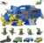 Dinosaur Toys for Kids 3+, Triceratops Carrier Truck Set | Large Storage Case, Flip-Open Dino Head, Car Launcher, STEM Learning, Imaginative Play, Birthday Gift for Dino Lovers