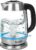 Electric Glass Kettle 1.8L, 1200W Fast Boil for Tea & Coffee, Auto Shut-Off & Boil-Dry Protection, BPA-Free, 304 Stainless Steel & Borosilicate Glass, Removable Lid for Easy Cleaning