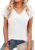 YOKGO Womens Short Sleeve V Neck T Shirts