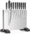 Magnetic Knife Holder Block,Double Sided Magnetic Knife stand for kitchen Counter,Stainless Steel Magnet Knife Rack Strip