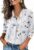 WIHOLL 3/4 Length Sleeve Womens Tops