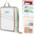 ROYPACK 7 Pack PVC Mesh Zipper Pouch Set with 1 Organizer Bag A4/Letter Size Translucent File Bags Water-Resistant Plastic Document Pouches for Office College School & Travel Supplies (8pcs)