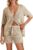 SAODIMALLSU Women Crochet 2 Piece Swimsuit Cover Up