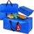 4 Pack Heavy Duty Extra Large Moving Bags – Strong Handles& Backpack Straps – Blue Storage Bags Alternative to Moving Boxes Bins, Packing bag Compatible with Ikea Frakta Cart