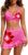 HORISUN Women 3 Piece High Waisted Bikini Skirt Set Tummy Control Swimsuit | with Detachable Swim Skirt Bathing Suit Bottom, Twist-Front Detail, Soft Removable Padded