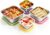 4 Pack Stainless Steel Container with Lids Set | 47/34/24/13.5oz Multi-Size Nesting Leakproof Metal Lunch Containers, Reusable Sandwich and Meal Prep Containers, Food-grade