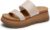 VILANVA Womens Platform Slip On Sandals