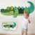 KreyNa Sensory Wall Panel, Crocodile Sensory Wall Toy Textured Felt Fabric Touch Sensory Mats for Kids with Autism, ADHD, Montessori Activity Play Panels Soft Wall Decor for Playroom & Classroom