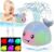 Bath Toys for Kids Ages 1-3 – Valentines Gifts Easter Basket Stuffers – 1 Year Old Girl Boy Gifts 1st First Birthday Gift – Light Up Whale Sprinkler Bathtub Water Pool Toys for Bab