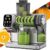 WETIE Cold Press Juicer, Powerful Juicer Machines with Adjustable Juicing Pressure, 99% High Juice Yield, Quiet Slow Masticating Juicer with Touch Screen, 3.54” Feed Chute, Easy t
