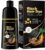 IIIMEIDU Hair Dye Shampoo for Gray Hair Coverage, 3 in 1 Natural Black Dye for Women Men, 500ml