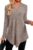 JUSTFASHIONNOW Womens V Neck Tunic Tops Long Sleeve Shirts Fall Sweaters
