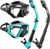 Aegend Snorkeling Gear for Adult Men Women – Snorkel Mask with Dry Top Snorkel – Anti-Fog Panoramic Wide View with Mesh Bag for Snorkeling, Swimming, Scuba Diving, Beach Vacation & Travel