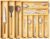 SpaceAid Bamboo Silverware Drawer Organizer with Labels, Kitchen Utensil Expandable Tray Holder Organizer for Flatware, Cutlery, Spoon and Knives Drawer Storage Organization (Natural, 10 Slots)