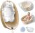 Collapsible Baby Bathtub – Large Baby Bath Tub with Thermometer | Bath Essential Bañera para Bebe Easy Fold Baby Tub | Travel Infant Newborn Toddler Bathtub for Baby Girl Boy 0 to 36 Months(Khaki)