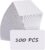 MaxGear 3.5 x 2 Blank Business Cards 100Pcs | 300 GSM White Cardstock, Kraft Paper Note Card, Thank You Cards, Small DIY Message Card for Business
