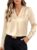 ANRABESS Womens Satin Blouse