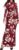 BTFBM Cocktail Dresses for Women Fall Fashion 2026,Floral Burgundy White,XS