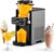 Slushie Machine for Home No Ice Needed Frozen Drink Maker with 6 Preset Modes for Ice Cream, Frappés, Milk Shake, Slushy Machine with LED Display Ideal for Family Gathering, Black,