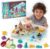 Chico Land Waterplay & Sensory Sand Kit – 2.2lb Pirate Adventure Play Sand for Kids Ages 4+, Water & Sandbox Play with Molds, Gems & Tools, Mess-Free, Non-Toxic Sensory Bin Filler​