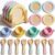 Wooden Play Dishes Set, Kids Montessori Play Kitchen Accessories | 21 Pcs Plates and Cup Set, Utensils Play Food, Pretend Cooking Toys for Ages 3-5, Educational Gift for Toddler