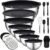 Unokit Mixing Bowls with Lids Set – 16 Pcs Stainless Steel Nesting Mixing Bowls with Grater Attachments, Mixing Bowl Set for Multi Mixing & Serving