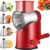 Weltonhm 4 in 1 Large Rotary Cheese Grater Hand Crank (red, 4 Graters) | Cheese Shredder Rotary and Slicer with 4 Stainless Steel Blades for Vegetables, Veggie and Cheese, Stronger Suction Base