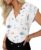 GKBK Womens Short Sleeve V Neck Henley Tops