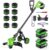 14 Inch Cordless Weed Wacker with Wheels