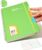 CAGIE Spiral Notebook 6×9 College Ruled 7mm, Lined Notebooks for School Work and Notes 80 Sheets, 1 Subject Hardcover Small Spiral Notebook With Multicolor Stickers, Green