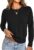 UNCLECAT Womens Cropped Long Sleeve Sweaters
