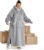 Bedsure Wearable Sherpa Blanket Hoodie