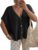 NEWHER DAILY Womens Batwing Short Sleeve Cardigans