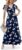 ANRILITA Womens Wrap V Neck Maxi Dress