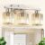 GOLSPARK Brushed Nickel Bathroom Light Fixtures