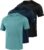 LITTLE BEAUTY Mens Workout Athletic Shirts 3 Pack