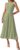 BTFBM Women Midi Bodycon Tank Dress,Mist Green,Small