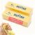 2pcs Butter Squishy, Soft Slow Rising Squeeze Toys, Butter Stick Squishy Fidget Toys and Stress Balls Squishies for Office Desk Toys, Party Favors & Birthday Gifts(Light Yellow)