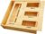 SpaceAid Bag Storage Organizer for Kitchen Drawer, Bamboo Organizer, Compatible with Gallon, Quart, Sandwich and Snack Variety Size Bag (1 Box 4 Slots)